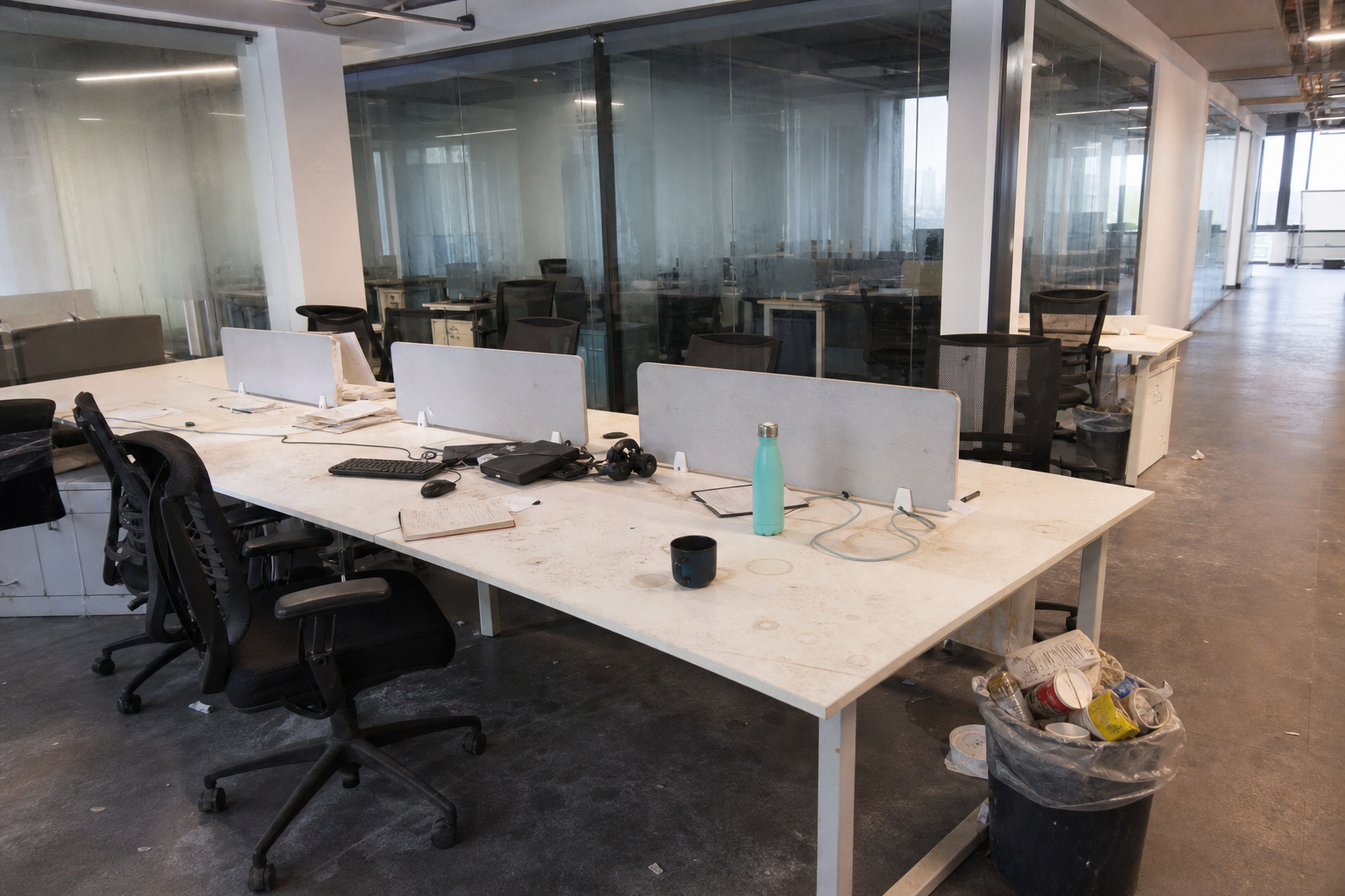 Office Suite Reset before cleaning